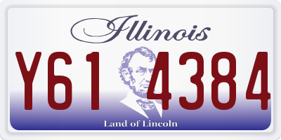 IL license plate Y614384