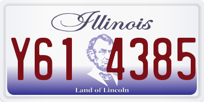 IL license plate Y614385