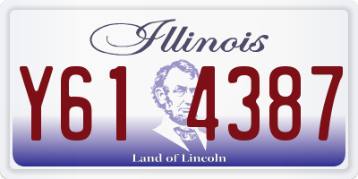 IL license plate Y614387
