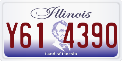 IL license plate Y614390