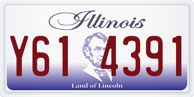 IL license plate Y614391