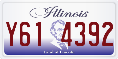 IL license plate Y614392