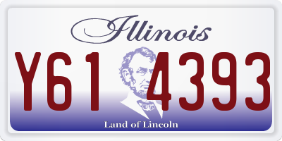 IL license plate Y614393