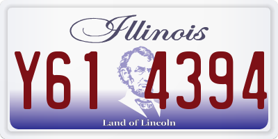 IL license plate Y614394