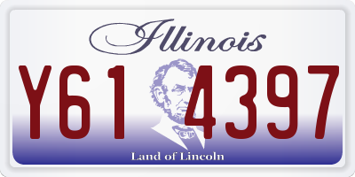IL license plate Y614397
