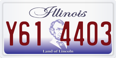 IL license plate Y614403