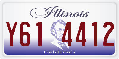 IL license plate Y614412