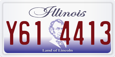 IL license plate Y614413