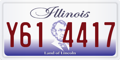 IL license plate Y614417