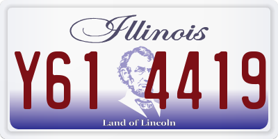 IL license plate Y614419