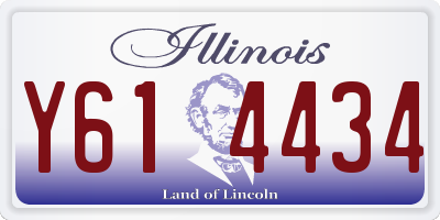 IL license plate Y614434