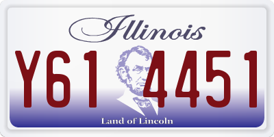IL license plate Y614451