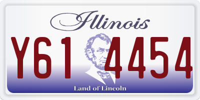 IL license plate Y614454