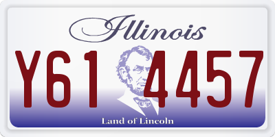 IL license plate Y614457