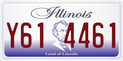 IL license plate Y614461