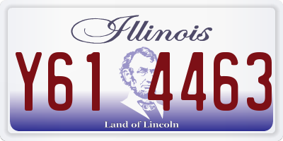 IL license plate Y614463
