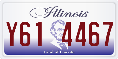 IL license plate Y614467