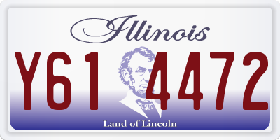 IL license plate Y614472