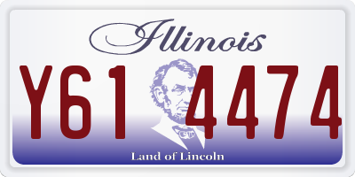 IL license plate Y614474