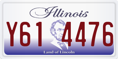IL license plate Y614476
