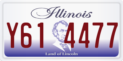 IL license plate Y614477