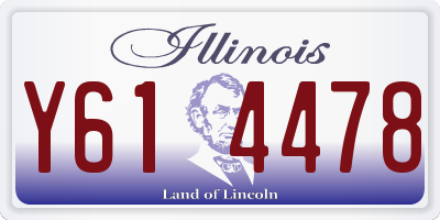 IL license plate Y614478