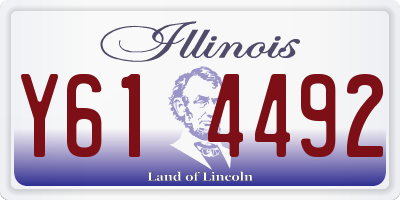 IL license plate Y614492
