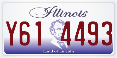 IL license plate Y614493
