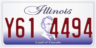 IL license plate Y614494