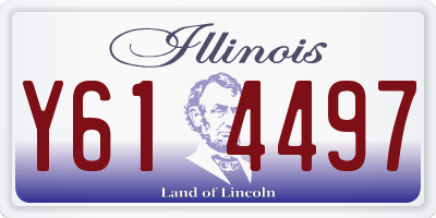 IL license plate Y614497