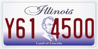 IL license plate Y614500