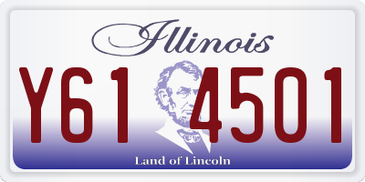 IL license plate Y614501