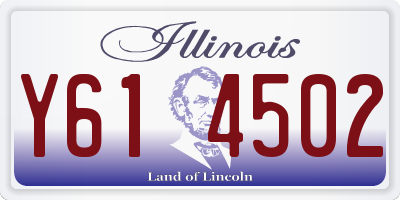 IL license plate Y614502