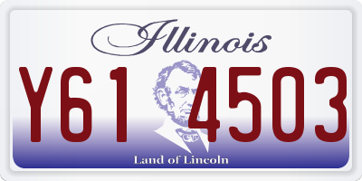 IL license plate Y614503