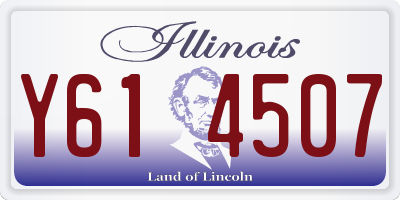 IL license plate Y614507