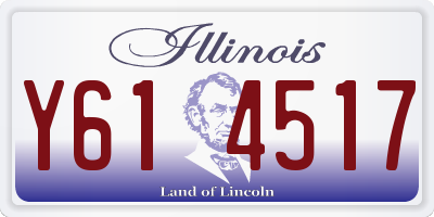 IL license plate Y614517