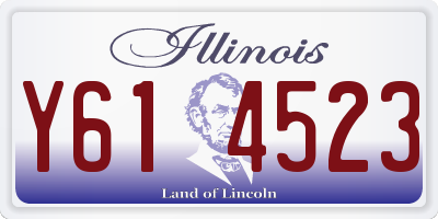 IL license plate Y614523
