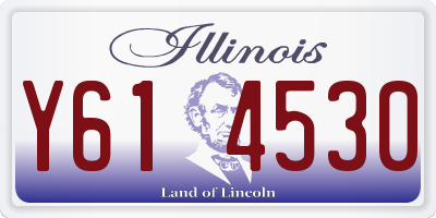 IL license plate Y614530