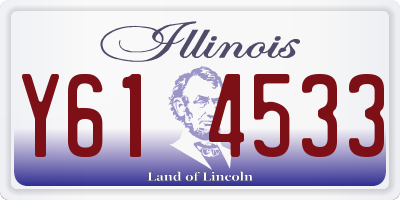 IL license plate Y614533