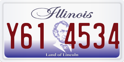IL license plate Y614534