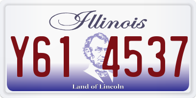 IL license plate Y614537