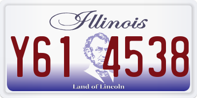 IL license plate Y614538