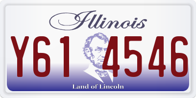 IL license plate Y614546