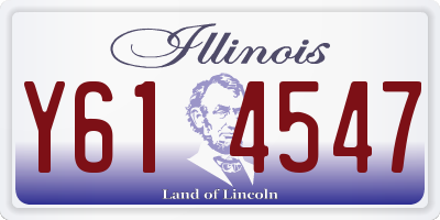 IL license plate Y614547