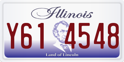 IL license plate Y614548