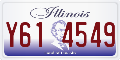 IL license plate Y614549