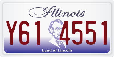 IL license plate Y614551