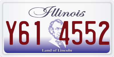 IL license plate Y614552