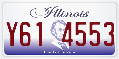 IL license plate Y614553