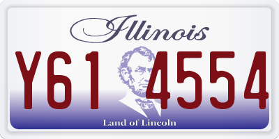 IL license plate Y614554